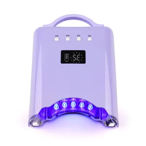 2024 regalo di natale Misbeauty nuovo Design Pro cura colore gradiente ricaricabile Cordless grande 78w LED UV Nail lampada portatile portatile