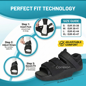 <span class=keywords><strong>Chaussure</strong></span> <span class=keywords><strong>de</strong></span> décompression du <span class=keywords><strong>talon</strong></span> pour la récupération post-chirurgie calcaneenne, à bout carré et semelle compensée, CE ISO FDA OEM - Product Image 5
