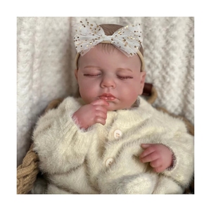 Poupée <span class=keywords><strong>reborn</strong></span> réaliste <span class=keywords><strong>en</strong></span> <span class=keywords><strong>silicone</strong></span> vinyle de 50 cm, bébé fille de 20 pouces, qui marche, endormie, cadeau pour enfants - Product Image 1