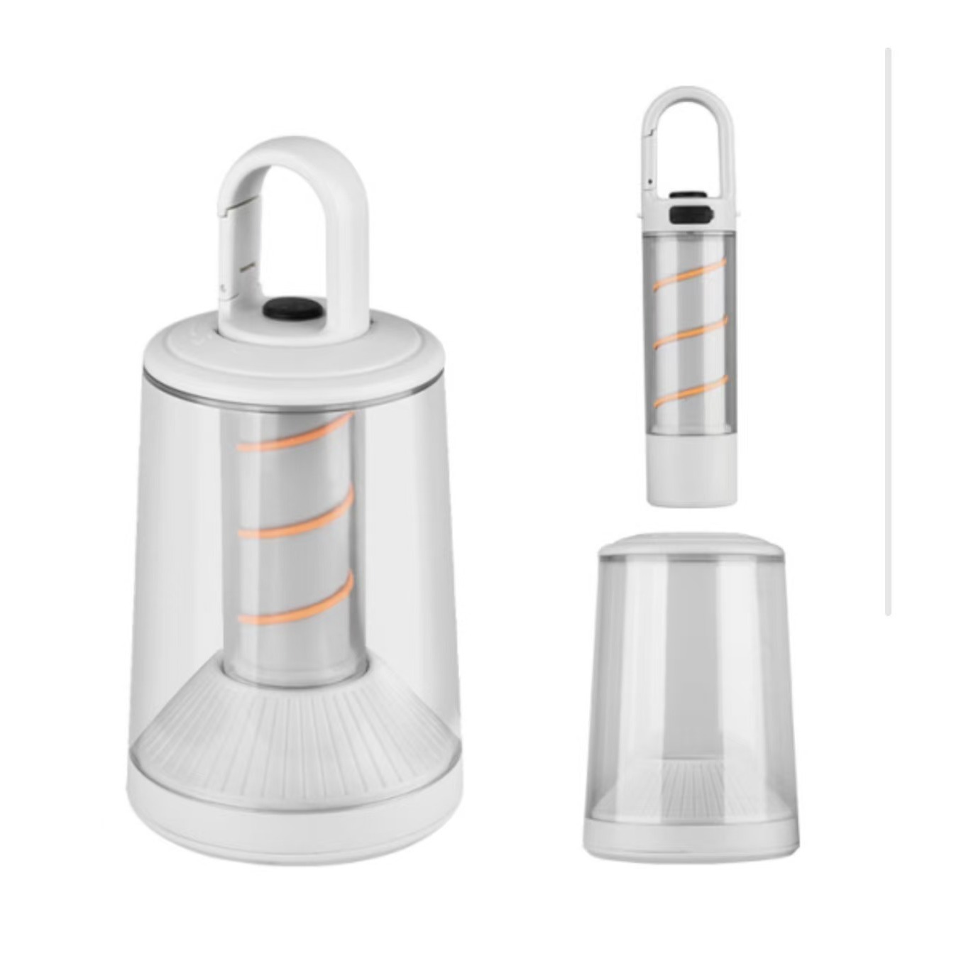 White flashlight camping lamp