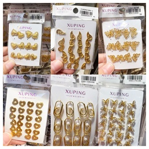 أقراط نسائية مرصعة بالجملة على طراز دبي بتصميم كلاسيكي عتيق 24k على الموضة الصينية - Product Image 6