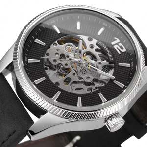 Montre Homme Forsining 2025 Nouvelle Collection, Montre-Bracelet Mécanique Squelette de Luxe de Marque Supérieure, Aiguilles Lumineuses, Bracelet en Cuir, Style Classique, Reloj Hombre - Product Image 1