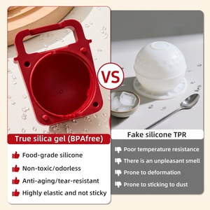 Herramienta para Hacer Hielo Rojo para Whisky - Edición Limitada Año del Caballo, Crea Bolas de Hielo de Fusión Lenta, Perfectas para Cocina y Fiestas - Product Image 3