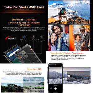 Venta caliente <span class=keywords><strong>Blackview</strong></span> BV5300 Pro teléfono resistente 4GB + 64GB impermeable 6,1 pulgadas Android 12 4G red Teléfono Móvil Inteligente soporte NFC - Product Image 6