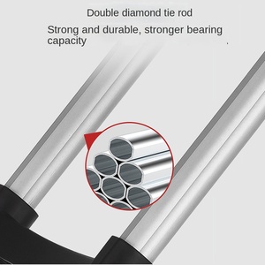 Chariot à main pliable à quatre roues en caoutchouc industriel pour monter les escaliers, chariot de transport de marchandises, chariot de manutention - Product Image 3