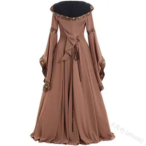 Vestido Medieval Vintage para mujer, disfraz de princesa