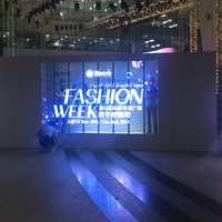 Écran LED mural en verre ultra-fin publicitaire HD couleur pleine, écran LED pour événements, affichage LED transparent clair