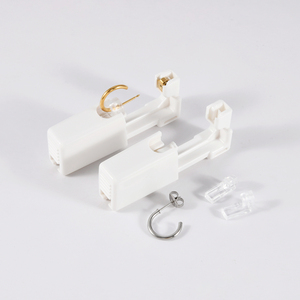 16 cái/hộp dùng một lần tai Hoop piercing thiết bị 24K mạ vàng bướm tai Stud một thời gian sử dụng piercing Súng công cụ bán buôn 20g - Product Image 4