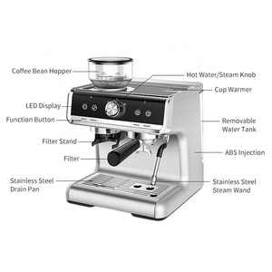 <span class=keywords><strong>Cafetera</strong></span> Espresso Oracle Original PANCERKA con Molinillo, Máquina <span class=keywords><strong>Express</strong></span> para Barista en Casa, Eléctrica y Portátil - Product Image 4
