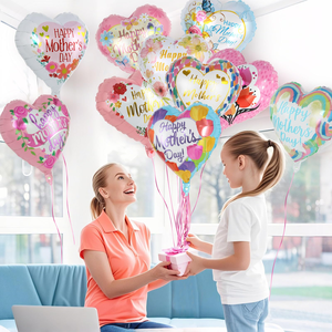 Globos de Aluminio Coloridos con Forma de Corazón para el Día de la Madre, Te Amo Mamá, 18 Pulgadas, Decoraciones para el Día de la Madre, Cumpleaños de Abuela - Product Image 3