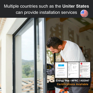 Wanjia hiện đại khu dân cư biệt thự Patio bi gấp cửa nhôm phân vùng gấp cửa nhôm accordion cửa - Product Image 3