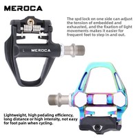Crampons de verrouillage de pédales de vélo de route en alliage d'aluminium léger pour BMX et VTT pour équipement de cyclisme compatible SPD
