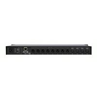 LA-408 Profesyonel 4 Giriş 8 Çıkış Stereo DriveRack Sahne Ekolayzırı XLR/Kablolu Bağlantı LED Aydınlatmalı Metal Taşınabilir Ses Sistemi