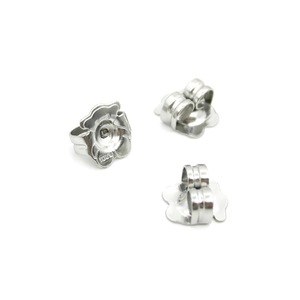 Stainless Steel Stud Earrings <b>Flower</b> Star <b>Bear</b> Shape Hypoallergenic DIY Earplugs For Women Men Jewelry Accessories - Product Image 3