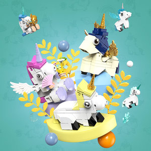 Xingbao-18024 unicornio para niños, juguetes creativos, bloques de construcción, juguetes de construcción - Product Image 5