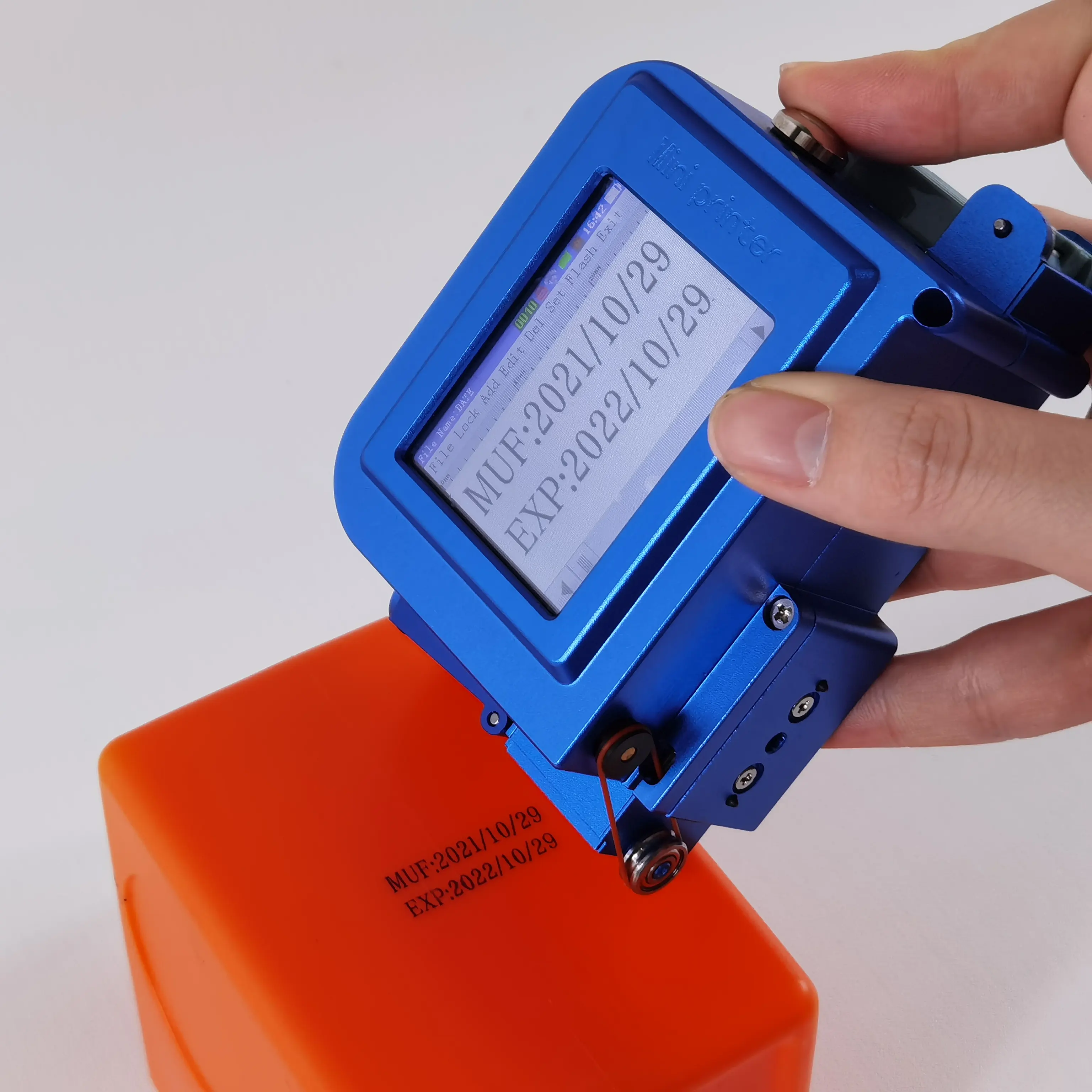 Touchscreen Digitale Mini drucker Drucks tift Hand-Tinten strahl drucker Für Lebensmittel Verfalls datum Tragbarer tragbarer Tinten strahl drucker