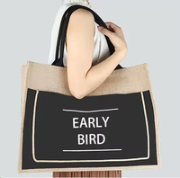 Sac en jute personnalisé en lin avec bouton, faible MOQ, idéal pour cadeaux de demoiselle d'honneur, faveurs de mariage et cadeaux de fête