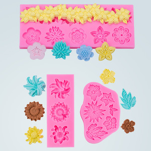 Flower Silicone Mold For <b>Cake</b> <b>Decorating</b> Pink 12.5x4.8x1.2cm Baking Fondant Mold Wedding <b>Cake</b> <b>Supplies</b> - Product Image 1