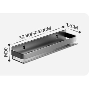 Wg פחמן פלדה ללא קידוח קיר-רכוב עמיד למים רב-תכליתיים מתלה תבלינים מטבח ללא קיפול - Product Image 6