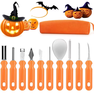 Halloween Pumpkin Carving Tool Stainless Steel Graver Suit Scraper for Kitchen Art Manual Operation - Product Image 3