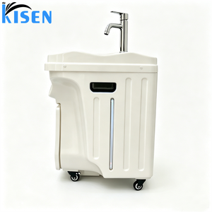 Kisen <b>Electric</b> <b>Portable</b> Basin Sink Wash Hand Shampoo Bowl With Water Tank No Plumbing and <b>Heater</b> Salon Movable Hair Wash Basin - Product Image 5