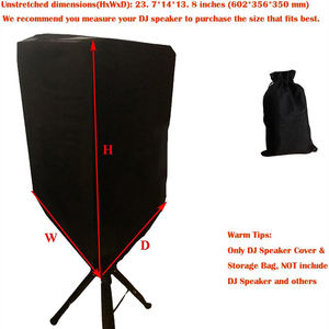 Muestra gratis Bsci fábrica 15 pulgadas al aire libre Powered Speaker Cover Travel Carrying Cases Upright Speaker Slipcover - Product Image 3