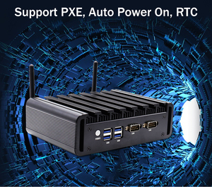 Eglobal คอมพิวเตอร์ขนาดเล็กไม่มีพัดลม Intel Core I7-<span class=keywords><strong>4500U</strong></span> DDR4 mSATA SSD Win10 VGA HD 4USB3.0 2COM 2RJ45 Gigabit LAN Audio Linux Mini PC - Product Image 5