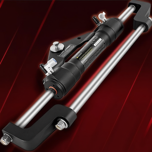 Cilindro Idraulico di Sterzo da 300 CV per Sistema di Sterzo Fuoribordo con Tubo e Kit Timone D0100HA5REW - Product Image 2