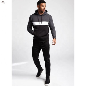 Ensemble de survêtement unisexe en molleton imprimé personnalisé en polyester/coton avec capuche pour l'hiver – Collection Mode - Product Image 2