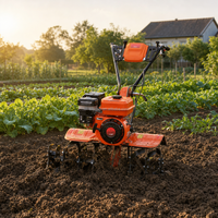 Vente Chaude Haute Qualité 7-15CV Motoculteur à Essence Refroidi par Air Mini Tracteur de Marche à Deux Roues Motobineuse