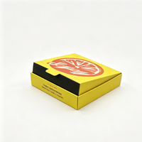 Boîte à pizza en papier recyclé biodégradable APP, impression graphique personnalisée en forme de tranche d'orange, emballage alimentaire jetable écologique pour restaurant