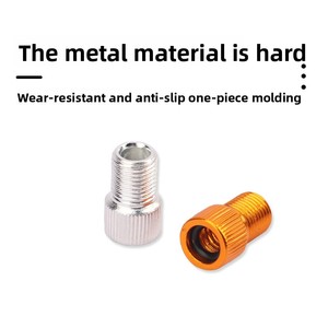Valve de conversion pour gonflage de pneu de vélo à pignon fixe, en aluminium et laiton, durable, filetage standard - Product Image 3