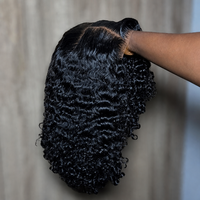Perruques frontales sans colle de 8 pouces en cheveux humains, pré-épilées, prêtes à porter, cheveux vietnamiens, perruques de luxe bouclées profondes, dentelle pré-coupée birmane