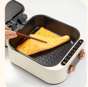 Electric Steak Pancake Pizza Oven Griddle Bake Pan Deepen Crepe Maker Double-sided Heating Skillet Barbeque Grill Hot Pot Cooker