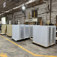 Étagère de présentation murale en bois pour panneaux à lattes, support de présentation pour revêtements de sol