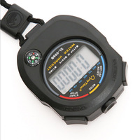 Chronomètre de sport portable, chronomètre numérique étanche, affichage LCD, chronomètre, minuterie de comptage, minuterie de fitness