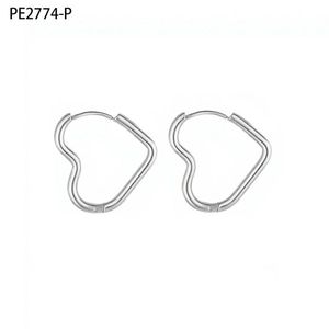 เอมี่ เอมี่ ฮาร์ทต่างหูแบบหนีบเงิน 925 เครื่องประดับสำหรับผู้หญิงสไตล์มินิมอลสำหรับใส่ทุกวัน PE2774 - Product Image 1