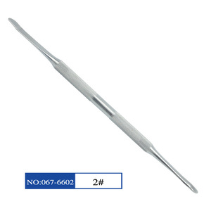 Séparateur périostal dentaire 067-6601 en acier inoxydable avec poignée moletée, instrument chirurgical manuel pour procédure de flap gingival - Product Image 2
