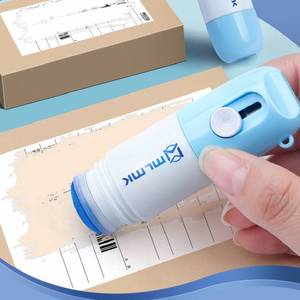 Kotak cairan koreksi kertas termal <span class=keywords><strong>2</strong></span> in 1, pembuka kotak paket pisau rumah Anti intip informasi identitas penghapus pelindung privasi - Product Image 1