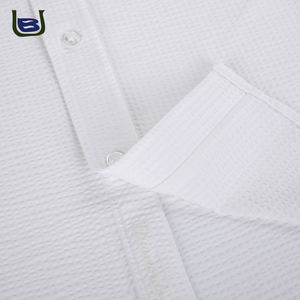 Camisa informal de lujo con cuello vuelto para hombre, servicio personalizado, manga larga, LICRA blanca y poliéster para primavera y otoño - Product Image 6