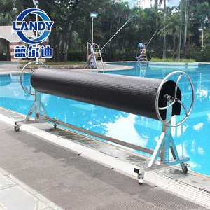 Enrouleur de couverture de piscine Landy en acier inoxydable résistant à la corrosion, durable, pour piscines hors sol - Product Image 3