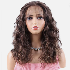 Full Lace Human Hair <b>Wig</b> Natural Finish Realistic Scalp Soft Lightweight Breathable Adjustable Heat Resistant Long <b>Wig</b> - Product Image 1