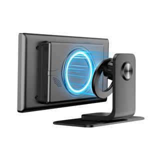 7" Portable Sans Fil Carplay&Android Auto 360 °   Rotation magnétique, prend en charge l'affichage en paysage et en portrait, navigation, <span class=keywords><strong>musique</strong></span>, miroir - Product Image 2