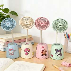 Ventilador de Escritorio Personalizado con Portalápices y Sacapuntas, 1 Velocidad, 250mAh, Venta Directa de Fábrica, Precio de Mayoreo - Product Image 3