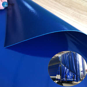 Bâche en PVC <span class=keywords><strong>enduit</strong></span> Panama 1000D, 900g/m², haute résistance, imperméable, tissu vinyle résistant aux rayures, rouleau pour rideaux latéraux de camion - Product Image 1