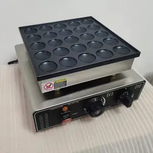 Comercial 25 agujeros Mini Pancake/forma redonda Mini Pancake Maker Dorayaki Cake Making Machine para gran oferta