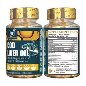 OEM/ODM <strong>Cod</strong> <strong>Liver</strong> <strong>Oil</strong> <strong>Softgel</strong> Capsules Omega-3 Rich Supplement for Immune Support Bone Health Adults - Product Image 5