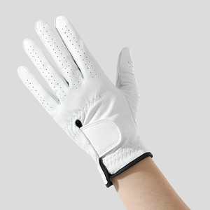 Gants de <span class=keywords><strong>golf</strong></span> en cuir respirant 100% agneau, logo personnalisé, tailles S-M-L-XL, ajustables, pour sports de plein air - Product Image 3
