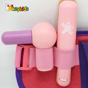 2024 Fashion Portable Pretend Play pink Wooden <strong>Toy</strong> <strong>Hairdressing</strong> <strong>Set</strong> for Girls W10D516 - Product Image 3