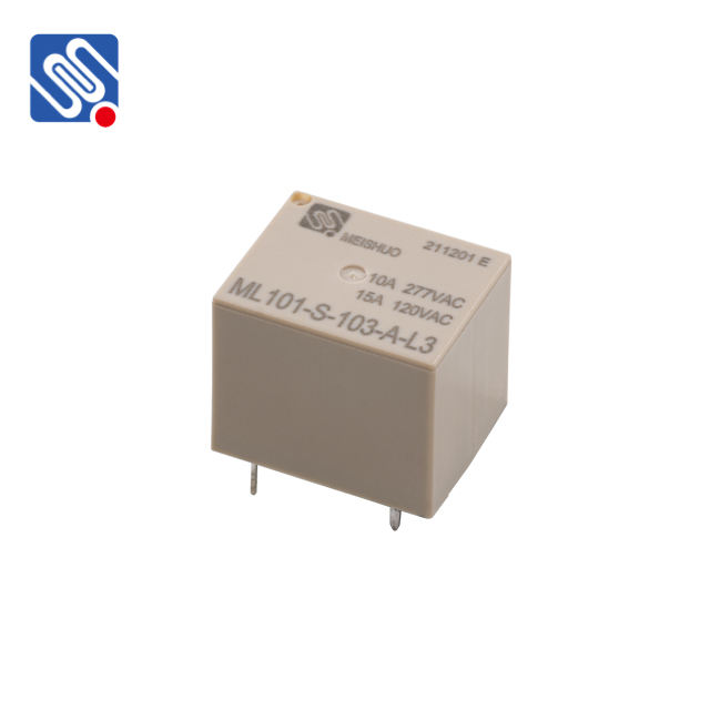 Meishuo ML101 Miniature Power Relay 15A Contact Switching Ability Sealed Protection for Household Appliances and Smart Homes